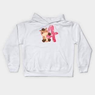 Number 4 Kids Hoodie